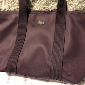 Lacoste purple bag